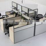 Modern Office L Shape Workstation Cubicle for 4 Person (SZ-WSB364)