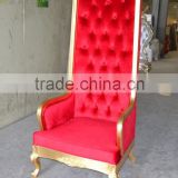 Classical red velvet high back chair for your choice XYN379