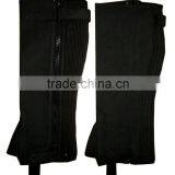 Leather Horse Riding Chaps in SYNTHECTIC LEATHER BLACK - S, M, L, XL thumbnail-3