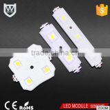 CE ROHS listed water proof 12V 0.48W / 0.72W 3 chip SMD 5050 2 led light module for sign channel letter warranty 3 years