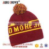 Custom Logo Winter Knitted Boys 100% Acrylic Beanie thumbnail-4