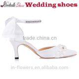 Wholesale Pointed Toe Crystal Stiletto Wedding Shoes With Ankle Strap thumbnail-5
