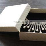 Custom Plain White Necklace Gift Box Jewelry Box for Ring Necklace thumbnail-2