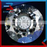 Super Shinning High Quality Crystal Glass Gem Diamond Stone Wedding Clock Favor For Guest thumbnail-1