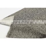 Classical grey polyester cotton french terry cloth knit fabric