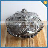 Metallic Black Big Capacity Glass Storage Jar for Christmas Gift Decor thumbnail-2