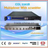 COL5282B hdmi video multiplexer scrambler, 8 channels mpeg2 mpeg4 digital tv multiplexer video scrambler