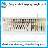Ultra Thin Wired Computer Keyboard_Suspended Keycap Keyboard With Metal Wile Drawing thumbnail-2