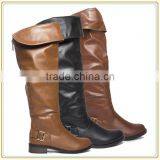 Sexy Ladies Round Toe Boots Women Over the Knee Riding Flat Boots thumbnail-1
