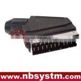 21pin Scart Plug Male/solder Type for DIY