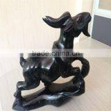 Obsidian Sheep Figurine Chinese Zodiac Animal Carvings thumbnail-1