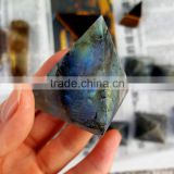 Flashy Labradorite Stone Pyramid Carvings for Sale