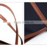 Hot Selling 2016 Nylon Leather Shopping Bag Simple Design Lady Tote thumbnail-4