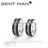 Wholesale Custom Stainless Steel Couples Engagement Wedding Rings thumbnail-3