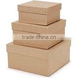 China Factory produce Brown square paper box for packing