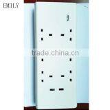 UK 6 Way Surge Protector With 2 USB thumbnail-3