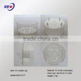HRX-PC77 TRANSPARENT OR COLOR ROUND TEALIGHT CANDLE HOLDERS