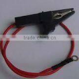 Alligator Crocodile Clips With 18AWG Wire +Ring Connector