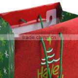Wholesale Handmade Custom Glitter Christmas Gift Paper Shopping Bags thumbnail-2