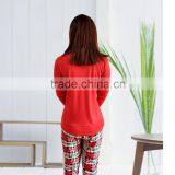 Kevince Flannel & Interlock Pyjamas 3pcs Set Knitting Woman Clothing Nightwear Homewear MOQ 1000sets thumbnail-5