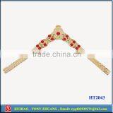 Woman Slippers Decorative Gold TPU Shoes Upper Accessories (HT2043) thumbnail-1