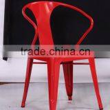 2014 New Deaign Antique Iron Dining Chair With Arm HC-F005