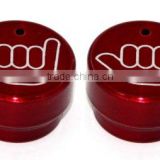 All Sales Interior Dash Knobs (set of 4) AC+4wd knob- Hang Loose Red