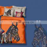 2014 New Horse Design 3d Wholesale 100% Cotton Reactive Printed Bedding Set