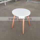Round White Wooden Coffee Table for Sale