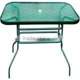 Rectangular Tempered Glass Garden Table