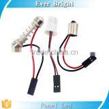 Wholesales Auto White 1206 SMD 22 LEDs Dome Light Round Panel Festoon Bulb w T10 Adapter thumbnail-4