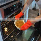 Oven Usage and Heart Embossed,compressing Style Silicone Gloves With Five Fingers Silicone Glove Oven Mitt thumbnail-3