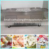Thailand Double Pan Rolls Fried Ice Cream Machine thumbnail-4