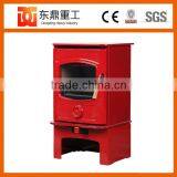 Red Colour Enamel Wood Burner Stove/Fireplace With European Style HF905UAE for Selling thumbnail-4