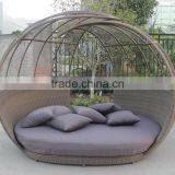 Newest Wicker Sofa Bed Unique Design Garden Daybed Furniture thumbnail-2