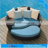 Leisure Rattan Sofa Bed Round Bed Outdoor Sunbed FL015 thumbnail-6