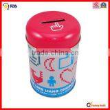 Wholesale Custom Round Money Saving Metal Box