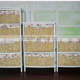 Wooden Cabinet With Fabric Drawer /Living Room Chest thumbnail-1