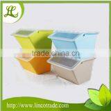 Colorful Plastic Storage Box With Transparent Cover