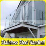Customed 304 Stainless Steel Decorative Stair Outdoor Glass Railings thumbnail-5