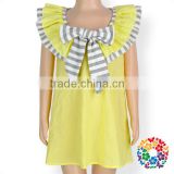 Girl Frock Design Yellow Summer Casual Dress Children Party First Communion Dresses