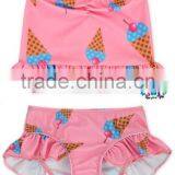 Summer Baby Girl Swimsuit Sweet Flower Print Funny Beachwear thumbnail-2