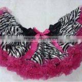 Pettiskirt With Zebra Style Hot Pink Zebra Petti Skirt For Girl's Lovely Posh Style thumbnail-1