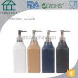 Concrete Bathroom Accessories Set Manual Soap Dispenser With Stainless Pump thumbnail-1