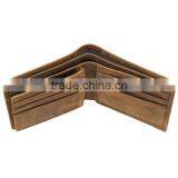 Manufacture Crazy Horse Leather Short Men's Wallet With ID Card Holder thumbnail-6