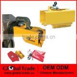 Universal Heavy Duty Steel Caravan Trailer Hitch Lock Security With Padlock A1992 thumbnail-1