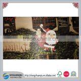 Christmas Tree Wooden Ornament Decoration and Gift Tags Laser Cut Garfield Santa Cat thumbnail-1