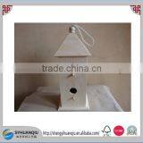 Simple Cheap Wooden Bird Cage With Two Cells thumbnail-1