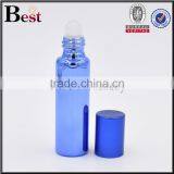 10ml Shiny Blue Roller Bottle UV Color Glass Roller Bottle Essential Oil Roller Ball Bottle thumbnail-2