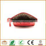 Leather Cosmetic Pouch Red thumbnail-3